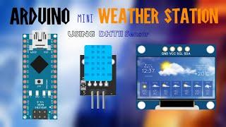 Arduino Mini Weather Station using DHT11 Module & OLED Display | Sumple ️️️️