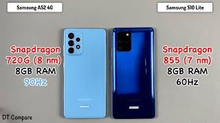 SAMSUNG GALAXY S10 LITE VS SAMSUNG A52 SPEED TEST & CAMERA TEST