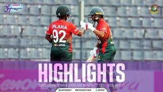 Highlights | 1st T20i | Bangladesh Women vs Ireland Women | SICS, Sylhet