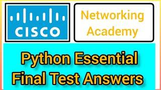 Cisco python Essential final test answers % right #cisco #python #programming