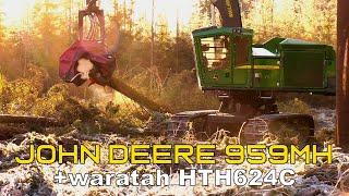 SUOMEN SUURIN HARVESTERI, John Deere 959MH + waratah HTH624C