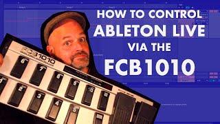 How to use the FCB 1010 as a MIDI controller for Ableton Live - run through of Max for Live device
