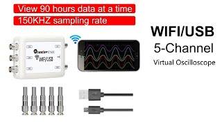 Economic 5-channel Wireless PC Oscilloscope for Automotive Maintenance