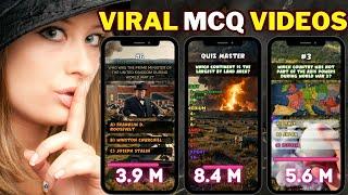 Using AI Create 100 Viral MCQ Quiz Videos in 10 Mins | Faceless YouTube Channel