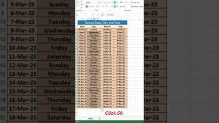 Excel Extract Date | Day | Month | Year | Technical Ustad