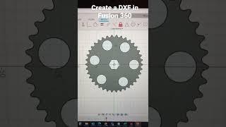 Create a DXF file in Fusion 360 for laser, plasma, CNC cutting #fabrication #fusion360 #engineering