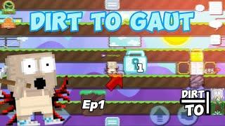 Dirt to 1DL in one Video(Get Your First DL) | Growtopia Khmer | Dirt To Gaut 2024 | #Ep1