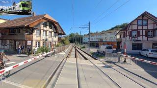  4K  Laupen - Bern - Langnau, cab ride Switzerland [09.2022] Führerstandsmitfahrt