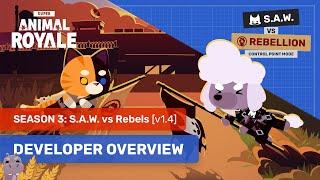 Season 3: S.A.W. vs Rebels Update | Super Animal Royale Developer Overview