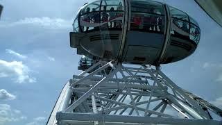 Колесо обозрения в Лондоне. London-eye. Вид из кпсулы.