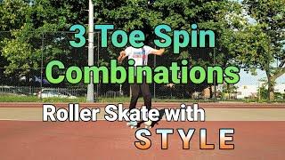 [Season 1] Andvilsk8s | Roller Skating with Style! 3 Toe Spin Combinations Vol. 1