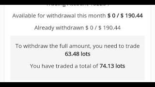 HOW TO PROVIDE LOTS SIZE ON HEADWAY TO WITHDRAW OUR PROFIT