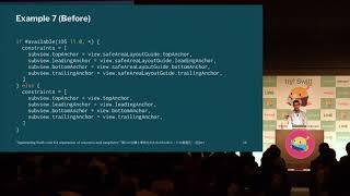 try! Swift Tokyo 2018 - Optimizing Swift code for separation of concerns and simplicity