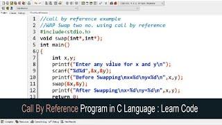 Explain Call by reference in C Program | Function | Learn Code in Hindi | CSE Gyan