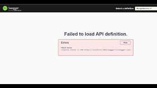 How to resolve swagger 500 error in .net core