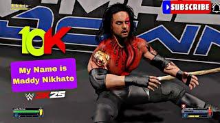 WWE 2K25 Maddy Nikhate vs Jacob Fatu create Superstar