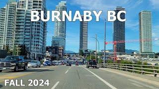 FALL CRUISING in BURNABY BC CANADA | 4K Vancouver Drive in September 2024