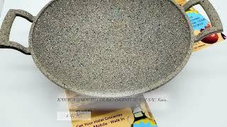 KARACA DARK SILVER BIO GRANIT 30 CM SAC Kavurma Tavasi TAVA Wok Frying Pan