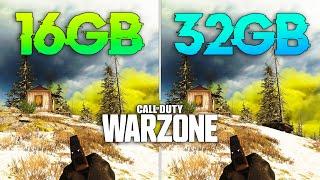 Call of Duty Warzone - 16GB RAM vs 32GB RAM