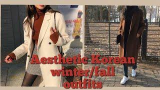 Korean 'Winter/Fall' Fashion || Aesthetic Korean outfits