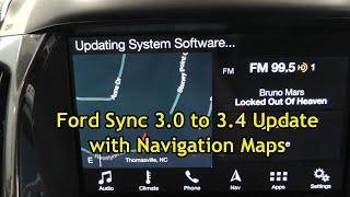 Ford Sync 3.0 to 3.4 Update with Navigation Maps, (FREE)