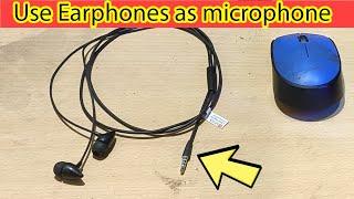 How to use earphones as mic on pc windows 10