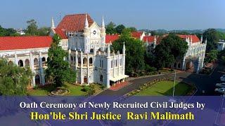 Oath Ceremony of Newly Appointed Civil Judges by HMJ Ravi Malimath, Chief Justice,  High Court of MP