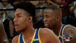 NBA 2K17 PS4 Golden State Warriors vs Houston Rockets CPU vs CPU Simulation Nation