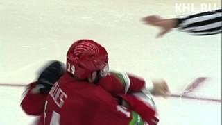 KHL Fight: Gillies - Stajnoch / Бой КХЛ: Гиллис - Штайнох