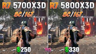 Ryzen 7 5700X3D vs Ryzen 7 5800X3D - How Big is the Difference?