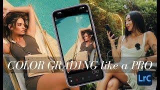 COLOR GRADING LIKE  A PRO - TUTORIAL from Lightroom Mobile + Free Preset ️ by Angela Garcia