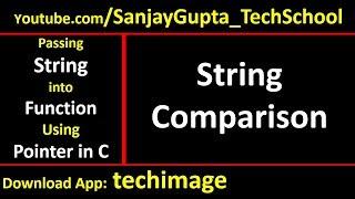 String comparison by passing string into function using pointer in c programming