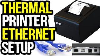 How to Setup Thermal POS Printer Using Ethernet Cable with an IP Address