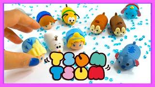 Disney Tsum Tsum with Anna & Elsa, Olaf from Frozen + Cinderella, Pluto, Dumbo, Stitch & Chip n Dale