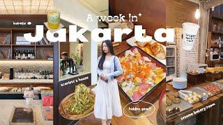 Jakarta Vlog part 3 | WHAT I EAT IN A WEEK: Scarlett's Cafe, Kurasu, Bakery, Jaksel (eng/indo)