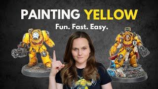 How to Paint Imperial Fist Yellow Armor