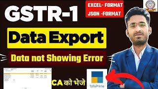 How to Export GSTR-1 Data From Tally Prime | बिना एरर के GSTR-1 export करना सीखे