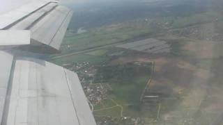 Boeing 747-300 landing Moscow, Domodedovo. Onboard view. Flight UN 9150 Antalya-Moscow.