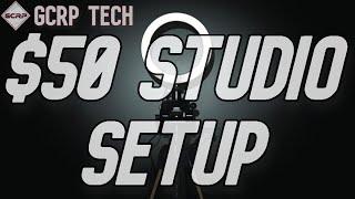 My Budget YouTube Studio Setup! (Under $50) #shorts​​ #unboxing #studio #gcrptech