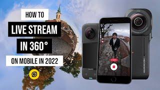 How to Live Stream in 360°  with Insta360 ONE RS 1-Inch 360 or X3 in 2022 | On Facebook and YouTube