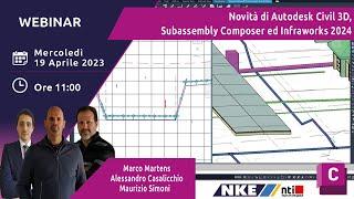 Webinar NTI Italy | Novità Autodesk Civil 3D, Subassembly Composer ed Infraworks 2024