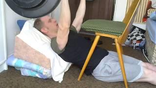 Incline Bench Press WITHOUT the incline bench - At home!