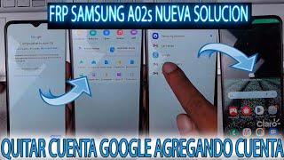 FRP SAMSUNG A02S QUITAR CUENTA GOOGLE NUEVA SEGURIDAD A025 SIN PC SIN PROGRMAS