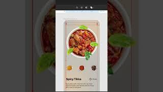 Food App UI design in Figma / Adobe xd