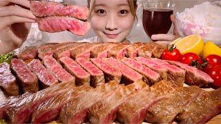 ASMR Wagyu Steak【Mukbang/ Eating Sounds】【English subtitles】