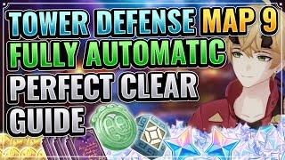 INAZUMA TOWER DEFENSE MAP 9 EASY GUIDE (FULLY AUTOMATIC!) Genshin Impact Dream Pavilion