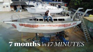 INCREDIBLE Boat Work TRANSFORMATION in minutes (TIMELAPSE) ️