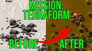 That Factorio mod where you terraform a barren planet…