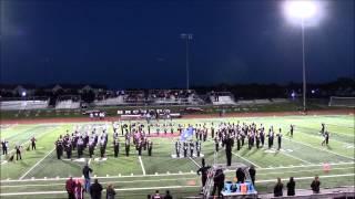 Lee's Summit North Marching Band Pregame Routine- National Anthem