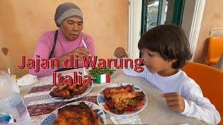 Jajan di warung dan jalan2 sedikit di kota tempat kami tinggal di Italia 